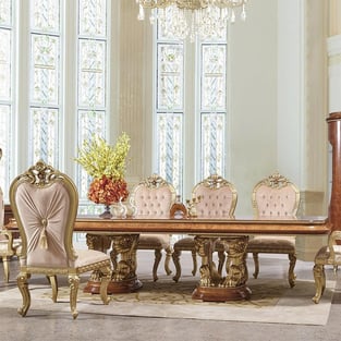 Dining Room  Gold, Walnut Homey Design  image