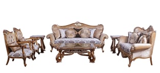 Gold, Sand, Black European Furniture 37059-S-Set-2 Living Room interior