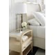 Champagne Pearl & Natural Glow Finish Open Nightstand Set 2Pcs CLEARLY OPEN by Caracole 