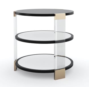 Accent Tables  Gold, Black Caracole image