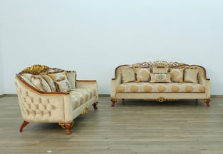 Living Room  Brown, Gold European Furniture image