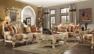 Living Room  Gold, Antique Homey Design  image