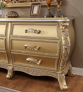 Buy now Antique, Gold Finish, Metallic Homey Design  HD-1801-BSET5-EK