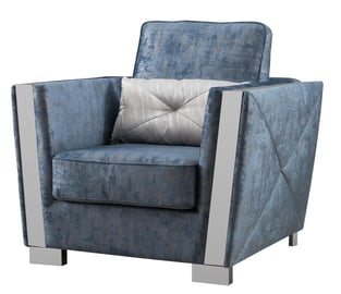 Blue Cosmos Furniture Kingston Blue-Set-3 Living Room interior