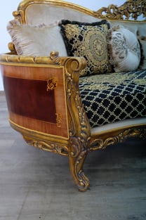 Buy Beige, Gold, Antique, Black European Furniture Living Room 