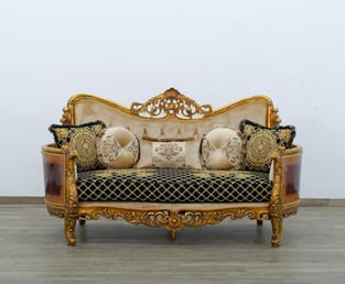 Living Room  Beige, Gold, Antique, Black European Furniture image