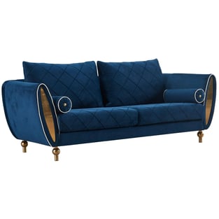 Living Room  Gold, Blue European Furniture image