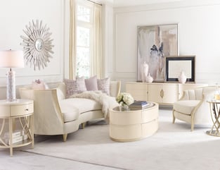 Living Room  Taupe, Off-White Caracole image