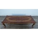 Luxury Rosewood & Red Gold LUXOR Dining Table Set 9 Pcs EUROPEAN FURNITURE 