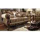 Met Ant Gold & Perfect Brown Sofa Set 5Pcs w/End Tables Traditional Homey Design HD-506 