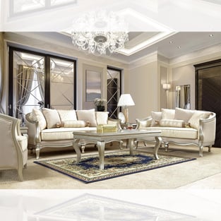 Living Room  Silver, Metallic Homey Design  photo