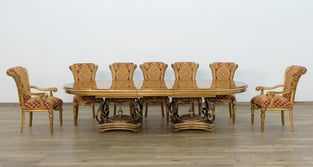 Buy Bronze, Gold, Red, Ebony European Furniture Dining Room 