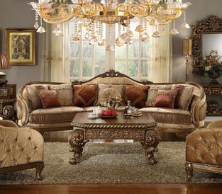 Living Room  Brown, Gold Homey Design  photo