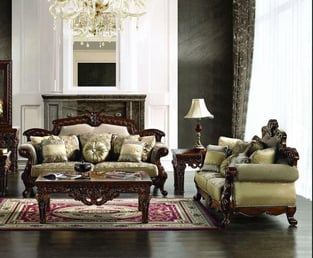 Buy Walnut, Chestnut Homey Design  Living Room 