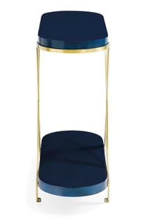 Buy Blue, Platinum Caracole Accent Tables 