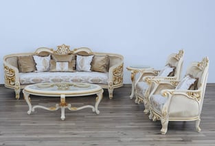 Buy Beige, Gold, Antique European Furniture Accent Tables 