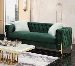 Living Room  Gold, Green Cosmos Furniture image