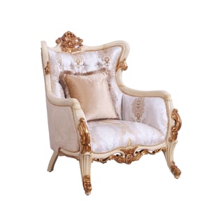 Gold, Antique, Pearl European Furniture 47072-Set-3 Living Room interior