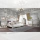 Performance White Faux Leather Tufted King Bed Set 3Pcs Traditional Homey Design HD-1813