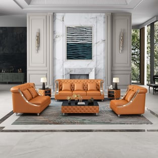 Cognac European Furniture EF-90282-C  Living Room interior