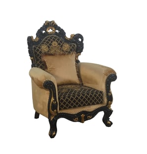 Gold, Black European Furniture 42037-Set-3 Living Room interior