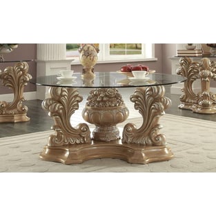 Accent Tables  Golden Beige, Antique Silver Homey Design  image