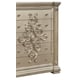 Metallic beige finished Queen Bedroom Set 6Pcs Transitional Cosmos Furniture Alicia