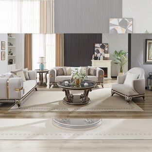 Buy Gold, Light Gray Homey Design  Living Room 