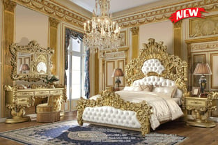 Order Rich Gold Homey Design  HD-N8086-2PC Bedroom now