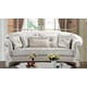 Pearl White Finish Wood Sofa Set 5Pcs Traditional Cosmos Furniture Juliana