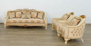 Living Room  Beige, Gold, Antique European Furniture image