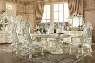 White, Gold Homey Design  HD-SC8089-Set-2 Dining Room interior