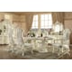 Luxury Glossy White Dining Chair Set 2 Pcs Traditional Homey Design HD-8089