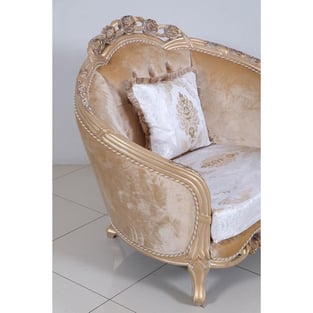 Champagne, Off-White, Copper European Furniture 45001-C  Living Room interior