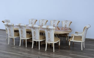 Buy Beige, Gold, Ebony European Furniture Dining Room 