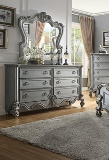 Order Antique Silver Homey Design  HD-EK999-4PC-BEDROOM Bedroom now