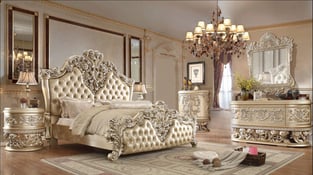 Buy Champagne Homey Design  Bedroom 