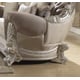 Metallic Silver Sofa Carved Wood Traditional Homey Design HD-372