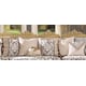 Homey Design HD-459 Victorian Upholstery Antique Gold Sectional Living Room Set 