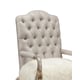 Luxury Gray Chenille Accent Chair w/End Table Set 2P Benetti's Arianna-Isabella