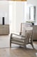 Driftwood Finish Body-Conforming Back Slats Accent Chair SLATITUDE by Caracole 