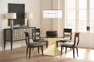 Gold, Clear Caracole CLA-418-204 Dining Room interior