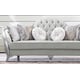 Silver Gray Finish Wood Sofa Set 3Pcs Transitional Cosmos Furniture Natalia