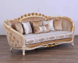 Buy Gold, Sand European Furniture Living Room 