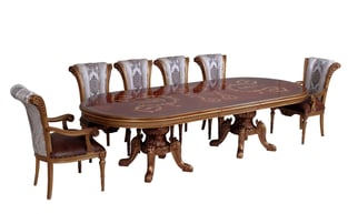 Buy Bronze, Gold, Ebony European Furniture Dining Room 