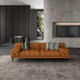 Cognac Italian Leather Sofa Set 3Pcs Contemporary PICASSO EUROPEAN FURNITURE