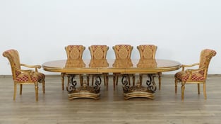 Buy Bronze, Gold, Red, Ebony European Furniture Dining Room 