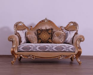 Buy Gold, Antique, Silver, Black European Furniture Living Room 