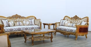 Buy Beige, Bronze, Antique European Furniture Living Room 