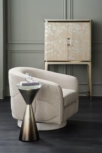 Buy Gold, Metal Caracole Accent Tables 